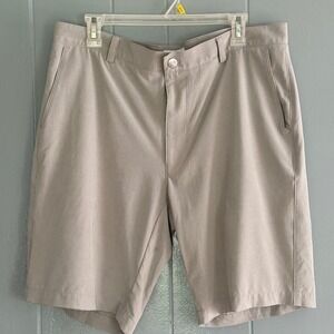 Peter Millar Crown Sport Featherweight Performance Short 36 Grey Golf Stretch
